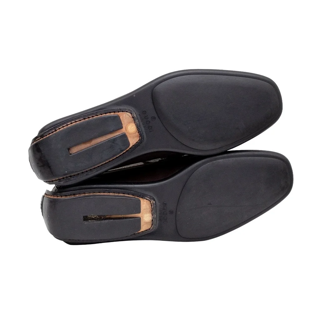 Gucci Horsebit Driving Loafers Brown Leather Moccasins Men's UK 8.5 US 9.5